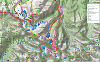 Górska mapa turystyczna na portalu Planeta Gór